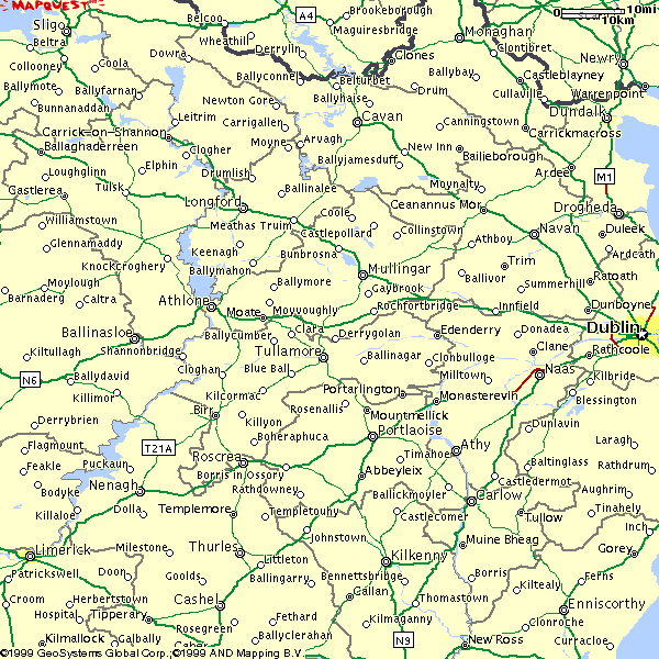 Die Midlands-das Landesinnere 